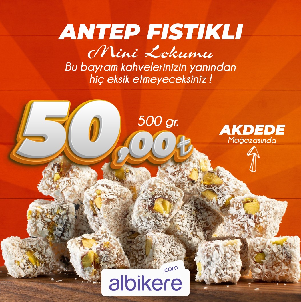 Antep Fıstıklı mini lokumda inanılmaz fiyat 😍
Bu bayram kahvelerinizin yanından hiç eksik etmeyeceksiniz !
.
Ayrıca 80₺ ve üzeri alışverişlerde kargo bedava 📦
.
#albikere #bayram #kurbanbayramı #lokum #fıstıklılokum #antepfıstıklılokum #fındıklılokum #klasiklokum #sultanlokum