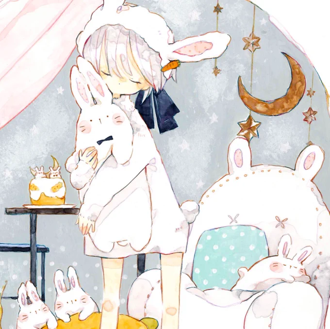あったかいね

#やがて白に染まる #イラスト 