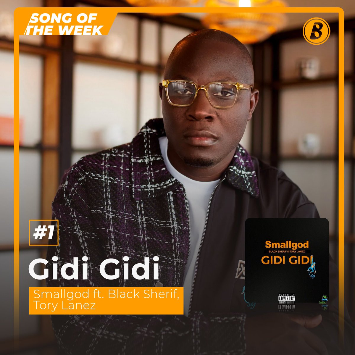 BoomplayGhana's tweet photo. #Boombuddies have voted and the #NewSongofTheWeek is 🥁🥁🥁 #GidiGidi by @small_god1 ft @blacksherif_ & @torylanez 🥳🥳🥳.
🎧https://t.co/ayy3asm7hY
#MusicForYou #musicstreamingapp #newmusic https://t.co/MAxY9DvB0d