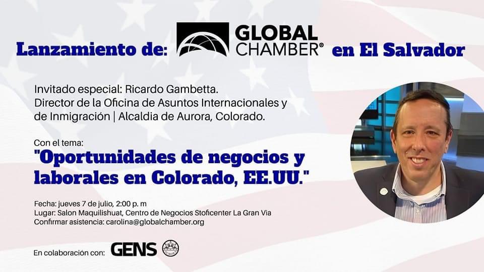 Featuring a discussion of opportunities in the official launching of Global Chamber El Salvador 🇸🇻 July 7th #Colorado globalchamber.org/events/2022/07…