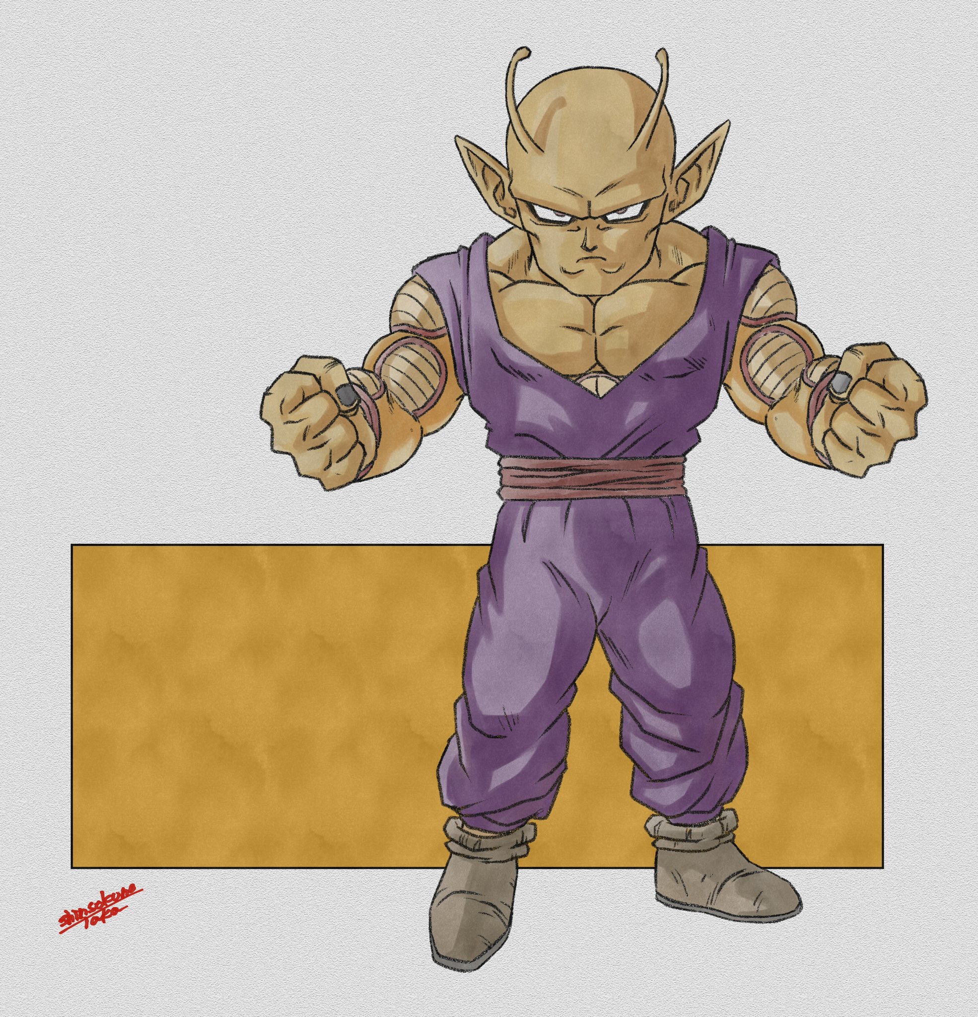★セル画★ ドラゴンボールZ／ピッコロ（ナメック星人）登場カット／鳥山明原作 ドラゴンボールZ/DRAGON BALL Z セル画 ナメック星人 鳥山明