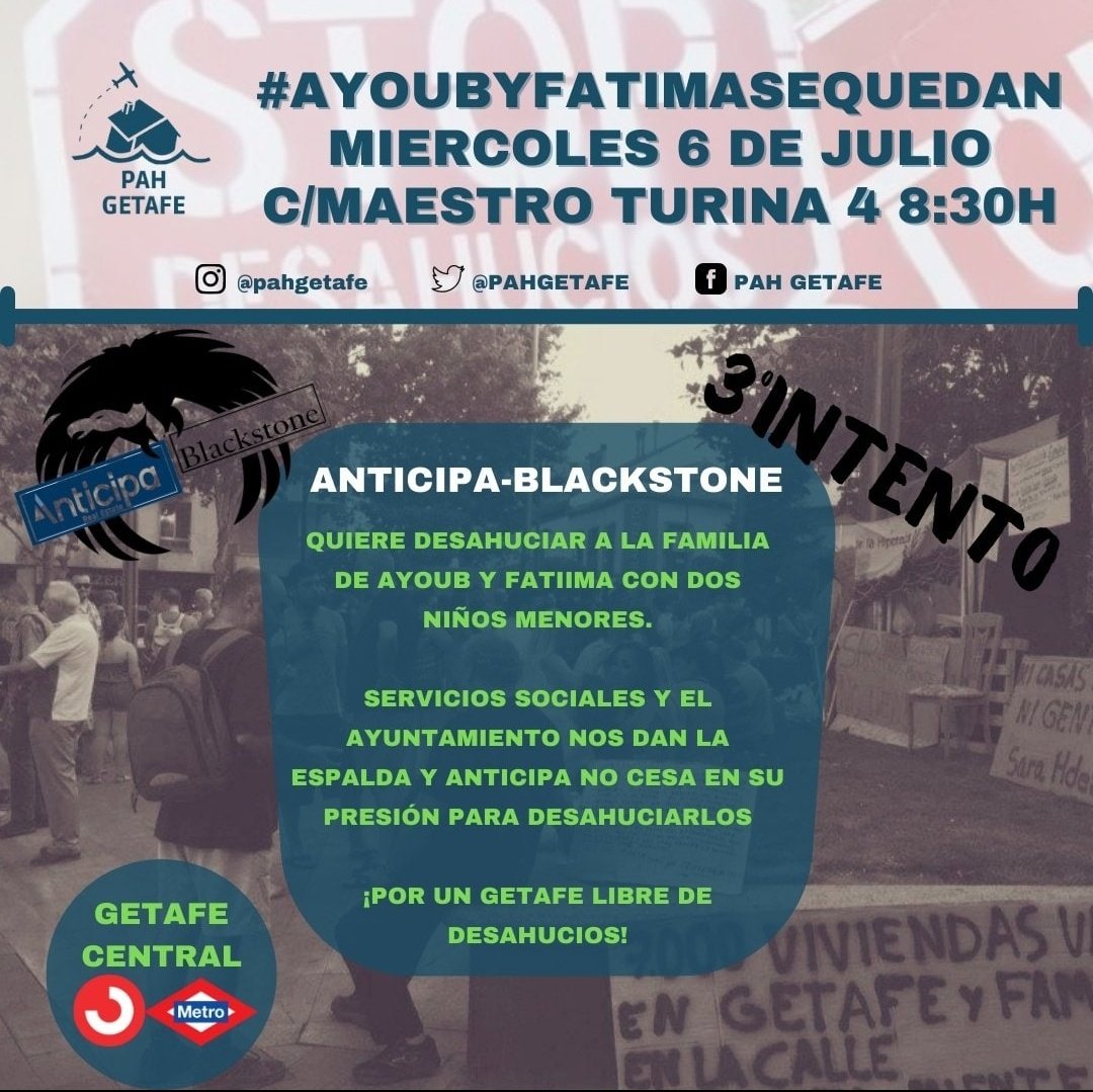 📆 Miércoles 6
⏰ 8:30
📍C/Maestro Turina 4 (Getafe Central)