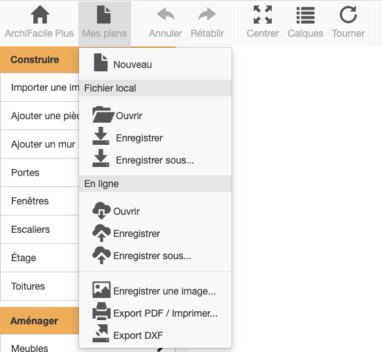 archifacile's tweet photo. Il est maintenant possible depuis la version en ligne d'ouvrir et d'enregistrer des plans qui se trouvent sur votre ordinateur sous forme de fichier si vous possédez la version PRO d'ArchiFacile.

Plus d'information ici : https://t.co/Jx8AmbAdkh https://t.co/tfnON7MxJs