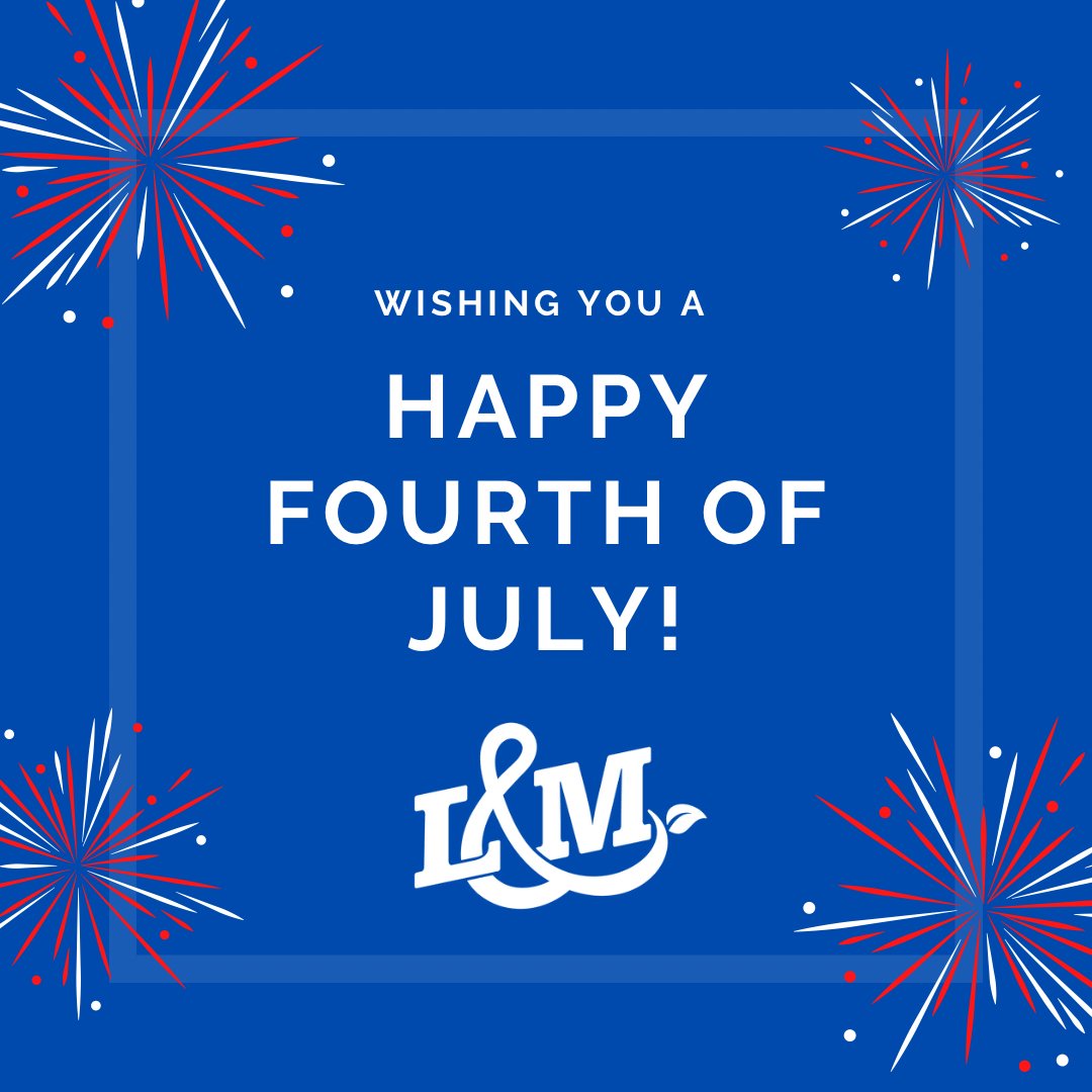 LMCompanies's tweet image. We hope today you will take time to celebrate #independenceday with food, family or friends, fun, and freedom. 🤍❤️💙 #lmfamilyfarms #agriculture #freshproduce