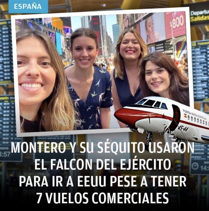 Como Secretario de Estado volé una sola vez a la ONU en Nueva York en ... turista en un vuelo comercial. Qué tienen ellas que no tenga yo?