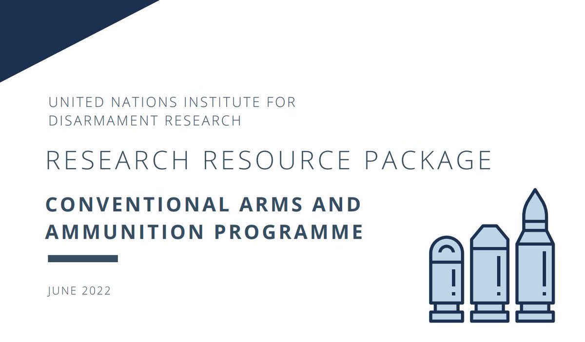 Want to learn more about what our Conventional Arms and Ammunition Programme works on? 👩🏽‍💼🔍

Our newly published Resource Package can guide you to key pieces of past and ongoing research! 📚✨ unidir.org/CAAP-Resource