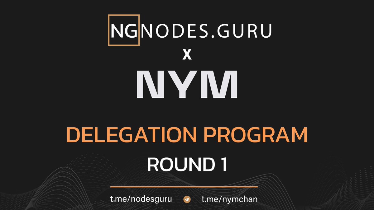 NodesGuru's tweet photo. https://t.co/I1DOih5dfV is happy to announce the winners of the first round of our #nym delegation program!
Check if you are among winners here!👇
https://t.co/oO9aXFTd0a
Delegations are send to tier now!🚀🚀
#MIXNET #NODESGURU #DELEGATION https://t.co/QkroBUvqPI