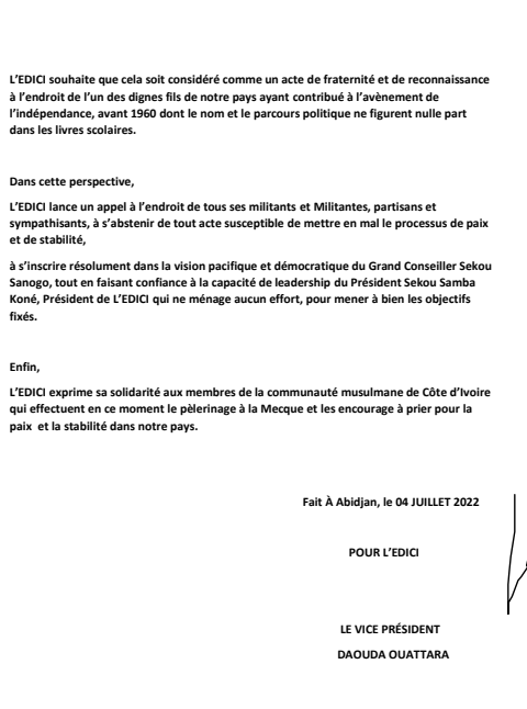 edici_d's tweet photo. 🛑L'EDICI salut le processus démocratique et de paix en cours, en Côte d'Ivoire 🇨🇮

#COMMUNIQUE_EDICI https://t.co/AfzRxsnEUv