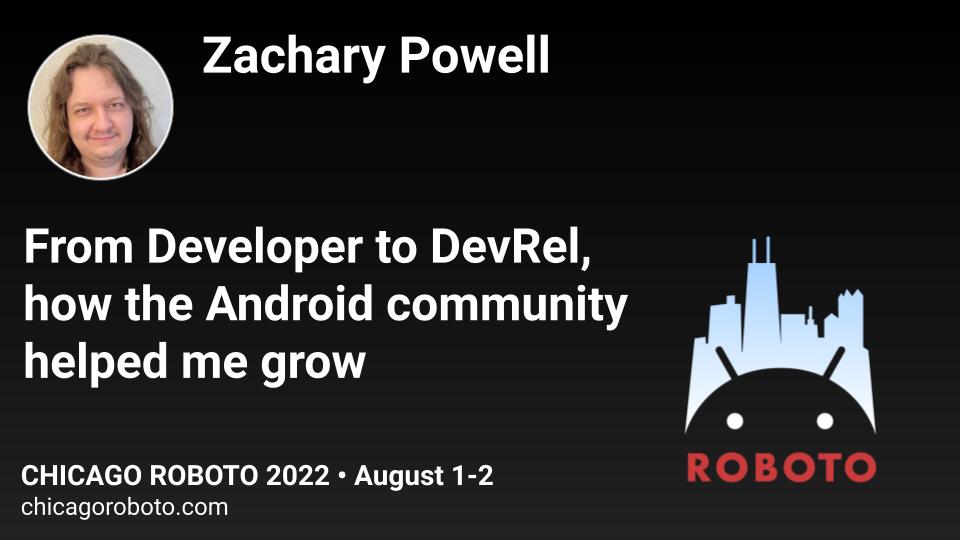 VonageDev's tweet photo. One month until @devwithzachary heads to the Windy City for a keynote that's gonna blow you away! 💨
Join him at @chicagoroboto 🤖 #AndroidDev #AndroidDevJourney #devrel https://t.co/hXzWAH2TDU