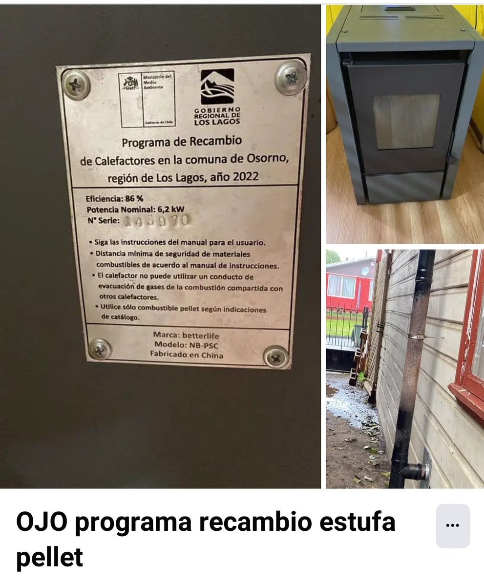 Geosorno01's tweet photo. Grave reclamo en contra del programa de recambio de estufas @muni_osorno @MmaLagos @ https://t.co/jP2PbvEXX9