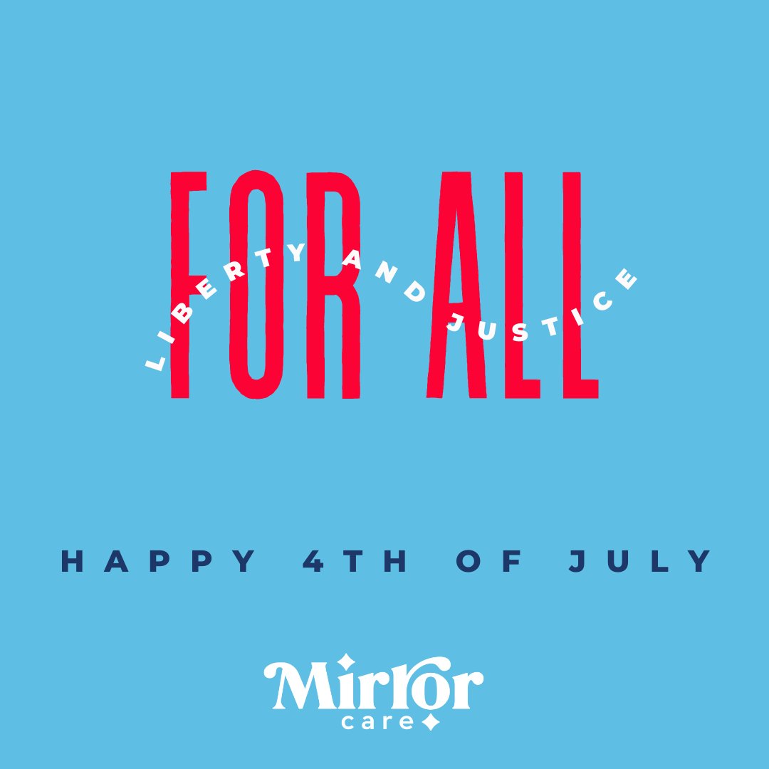 MyMirrorCare's tweet photo. 🇺🇸🇺🇸🇺🇸 Happy Independence Day from Mirror Care! As you celebrate today, stay safe and don't forget to put on your sunscreen!

#independenceday
#4thofjuly https://t.co/Uj5AM3OK6P