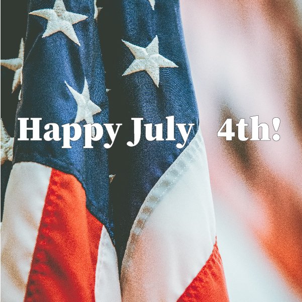 Have a safe and happy July 4th. 🎆 With Love, Inglis