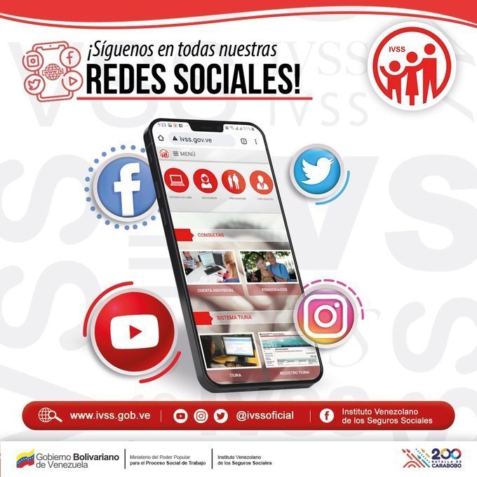 #Síguenos | A través de nuestras cuentas de Twitter Facebook, Instagram y TikTok. ¡Conéctate con @ivssoficial ! y recuerda que puedes compartir nuestros contenidos en tus redes. @NicolasMaduro @MagaGutierrezV