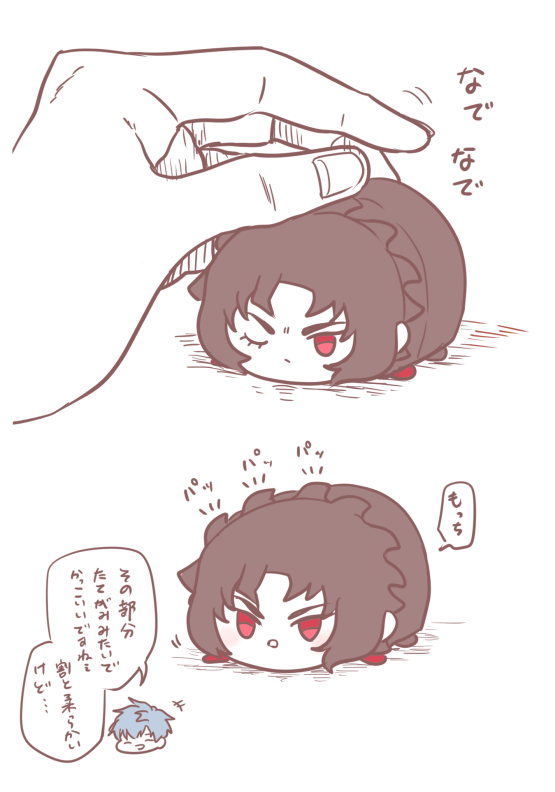 もち主のはじめしか撫でさせない 