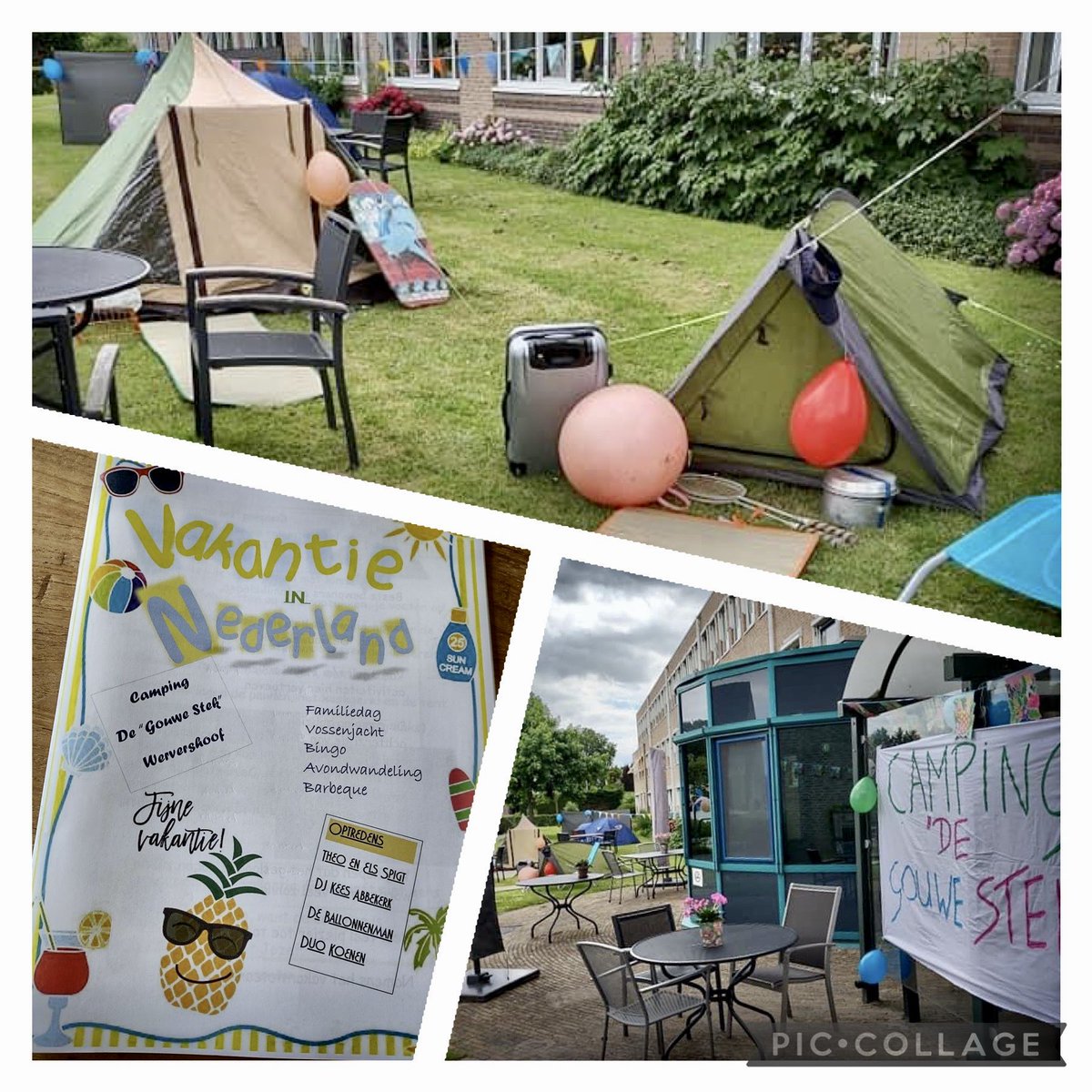 Onze mini camping is geopend!! In de achtertuin van Sint Jozef: camping de Gouwe Stek !! Mooie herinneringen ophalen met de kampeerders onder onze cliënten!! <a href="/Omring/">Omring</a> #vakantieweken