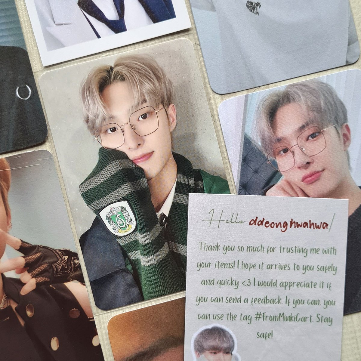 ddeonghwahwa's tweet photo. ✴ #FromMinkiCart ✴
hello po @minkicart!! the gwapo came home safely huhu thank you po sm for always updating me + the cutest freebies as well!! 🥺💖

📫 #irene_mined https://t.co/yIfV4Rgf3q
