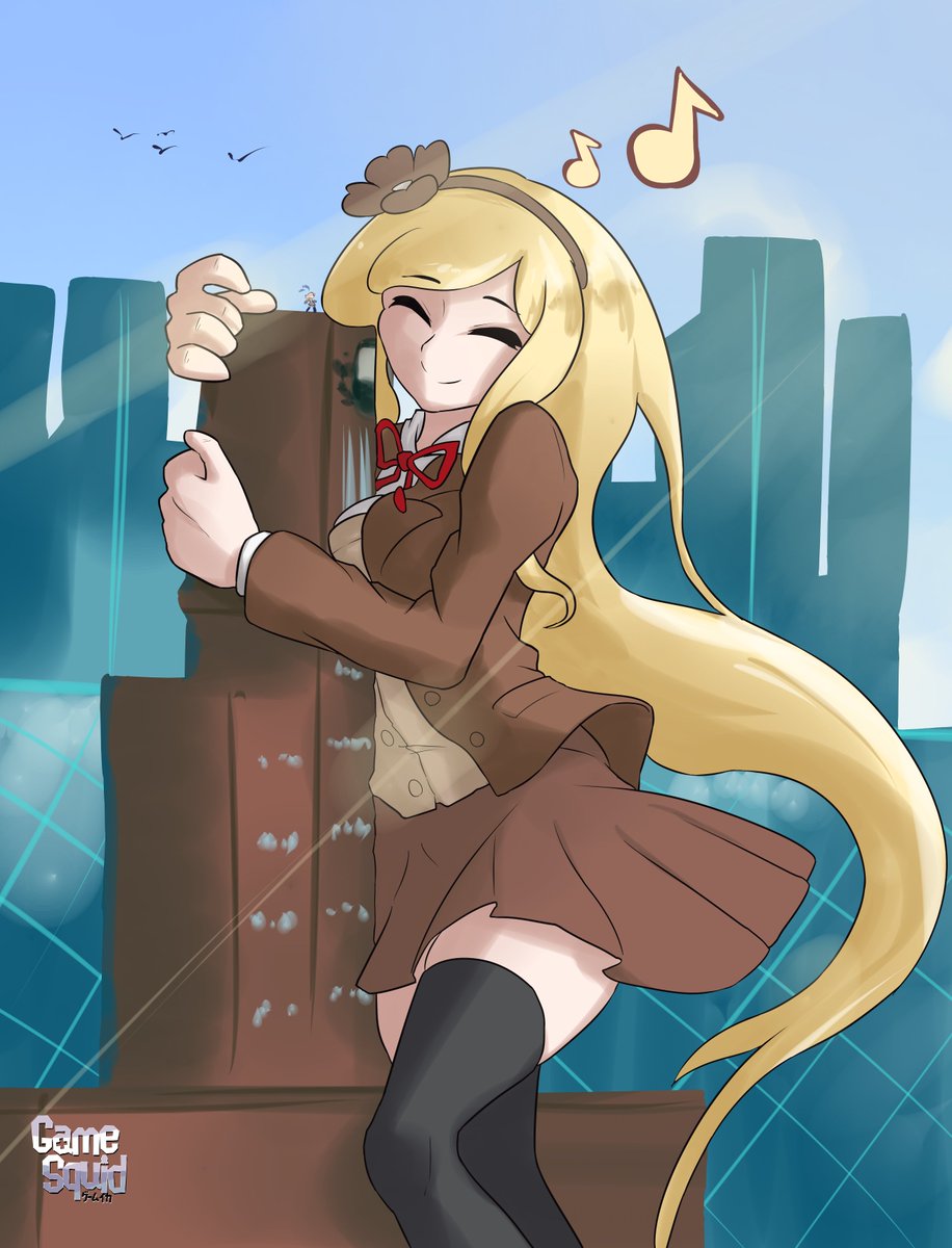 _GameSquid's tweet photo. Hugs' Peak Academy

Sonia Nevermind from Danganronpa 3 hugging the main structure with a normal Chiaki on top (silhouetted).

#Danganronpa #ダンガンロンパ #Giantess #巨大娘

(This was part of the 'Anything Anime' suggestion box over on my Patreon) https://t.co/FBBxGE2MJM