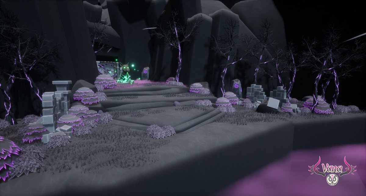 VanaTheGame's tweet photo. In #VanaTheGame a restless soul's bad memories have corrupted the lush forests of the Afterlife. As a Soul Carrier, it's up to you to help her move on!

@BuasGames

 #UnrealEngine #UE4 #gamedev #indiegame #IndieGameDev  #art #3D https://t.co/1mCa2HPaOT