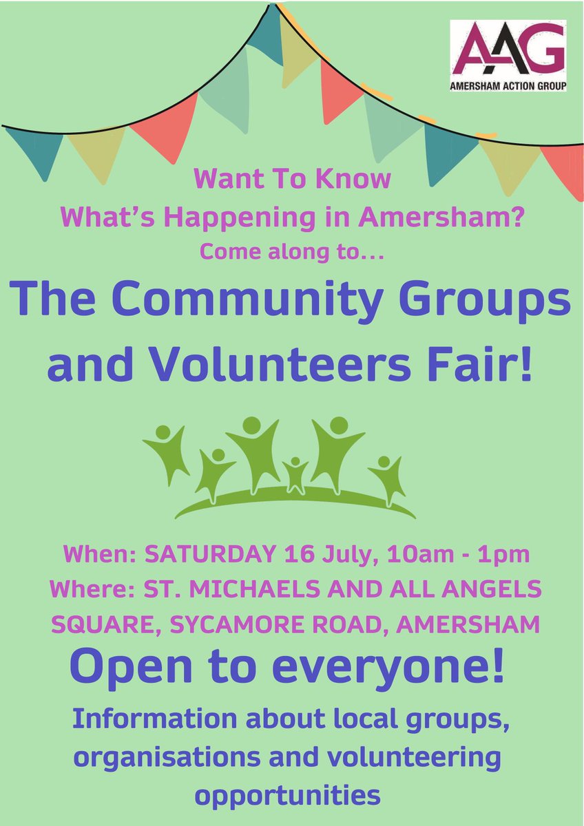 ChilternCompass's tweet image. Interested in Volunteering, or finding out how we can support you? Come and see us at the Community Groups and Volunteers fair on 16 July in Amersham!