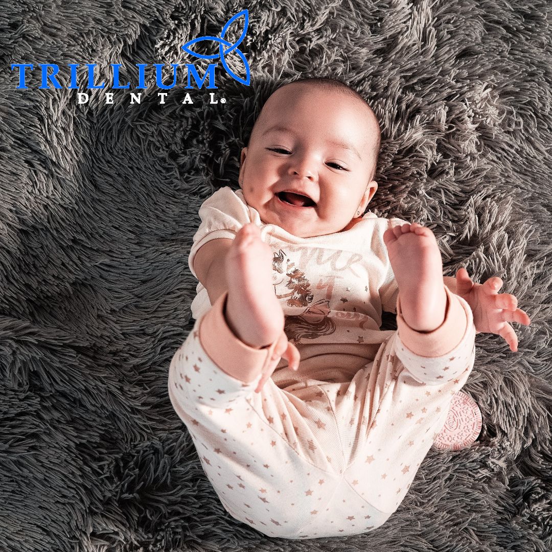 Even before your baby starts teething, run a clean, damp washcloth over the gums to clear away harmful bacteria. Your expert friends at Trillium Dental have locations across Ontario to give you more tips!

#Canada #Dentist #oralhealth #babyteeth