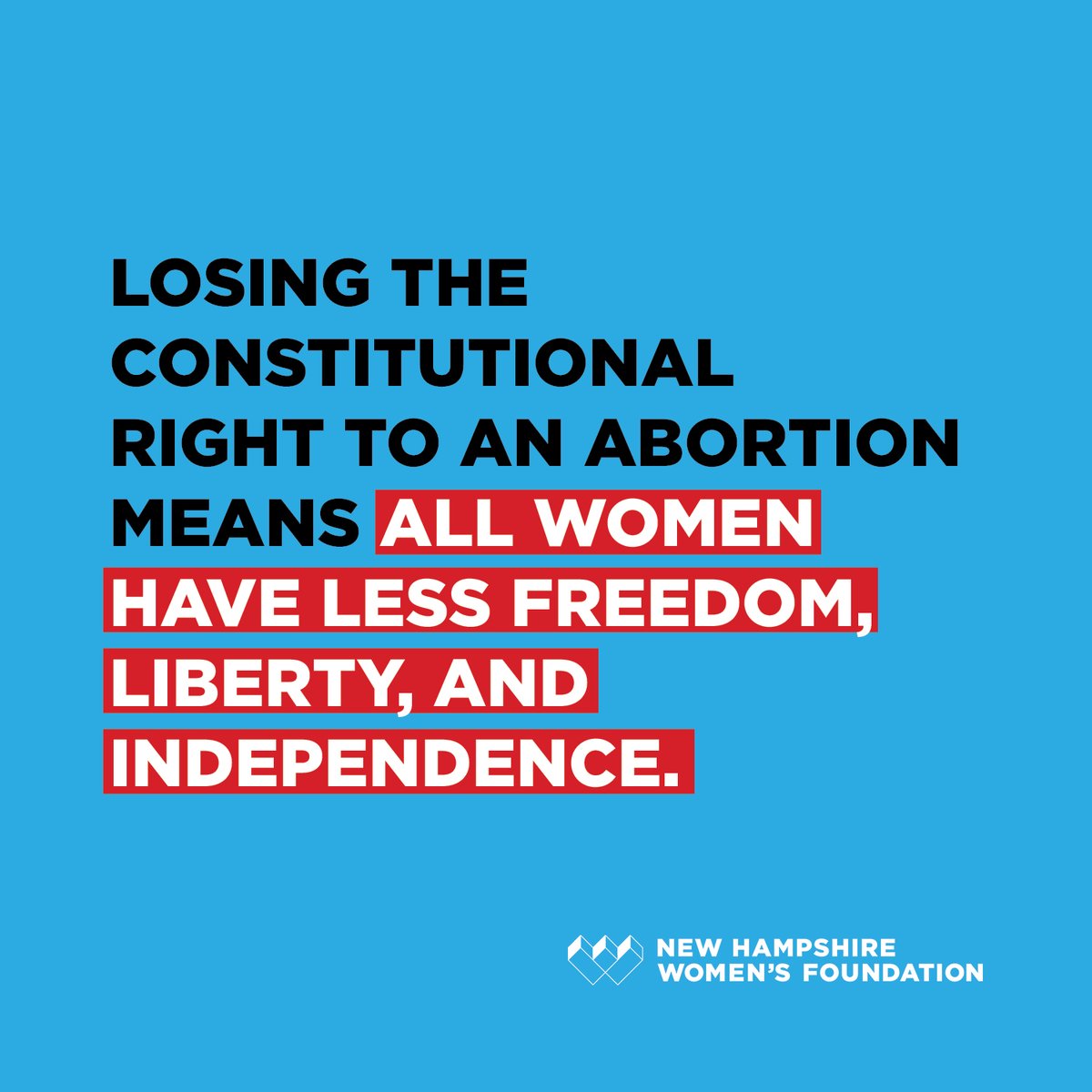 On Independence Day, we're fighting for freedom, liberty, and independence by protecting and expanding access to abortion in New Hampshire. 

View our post-Roe roadmap, written with our allies in the cause: NHAbortionAccess.org