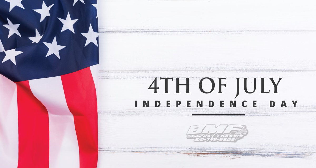 ‘Land of the free - Home of the brave’

From all of us at BMF Shocks and Chassis, 
Happy 4th of July 🇺🇸

#GodBlessTheUSA
#IndependenceDay