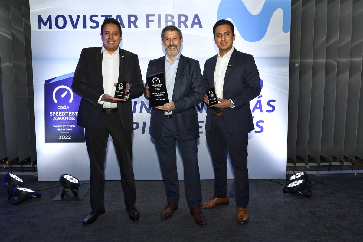 Hoy <a href="/SpeedtestAwards/">SpeedtestAwards</a> nuevamente nos reconoce: tenemos el Internet Fijo más rápido en #Argentina

Telefónica Hispam se consolida como el mejor proveedor de fibra en la región con liderazgo en Latinoamérica, #Chile y #Colombia

<a href="/MovistarChile/">Movistar Chile</a> <a href="/MovistarCo/">Movistar Colombia</a> <a href="/MovistarArg/">Movistar Argentina</a>