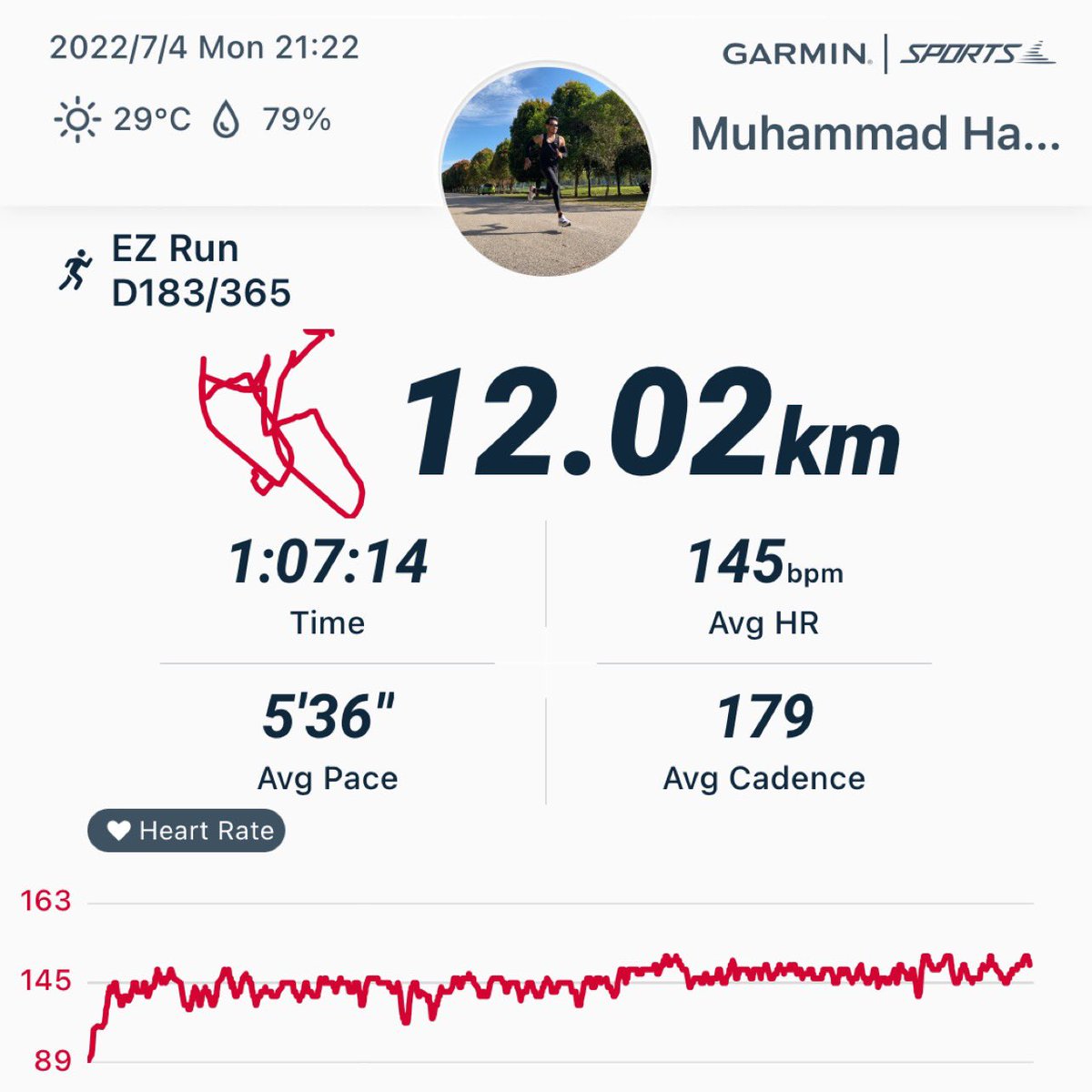 hazreeq88's tweet photo. EZ Run D183/365 #runstreakchallenge #D183/365
GPS Biol😜 https://t.co/PuLPctoTcD