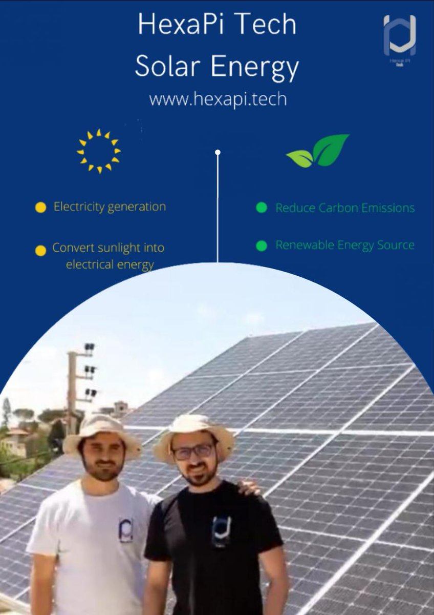 HexaPiTech's tweet photo. Benefit now from our solar energy installation service.

#technology #tech #engineering #business #programming #computer #electronics #LED #light #techno #software #computerscience #bhfyp https://t.co/LQG4iQE8Vz