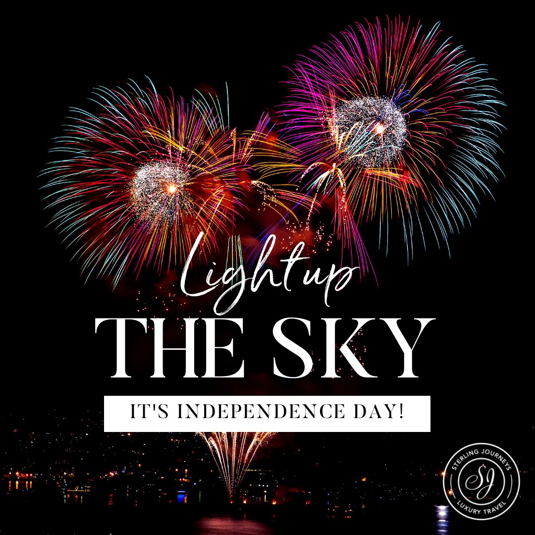 Wishing you all a fun-filled and blessed Independence Day from the  Sterling Journeys team! #IndependenceDay