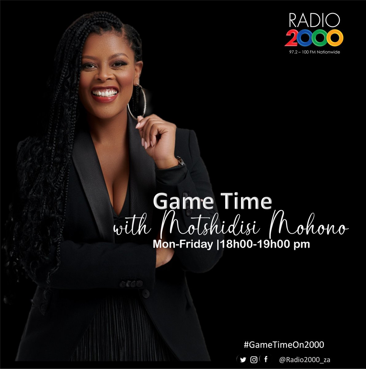 Radio2000_ZA's tweet image. 📻It's #GameTimeOnRadio2000 with @MotshidisiM 📻

⏲️18h00 - 19h00 

Tonight its the #WeekendRewind 

🗣️ @Sbu_Mjikeliso joins us to chat #RSAvWAL 🏉

🗣️ Jimmy Stonehouse - the #CarlingChampionsMatch 🏉
🗣️ @PrinceNdiweni joins us to chat #BritishGP 🏁