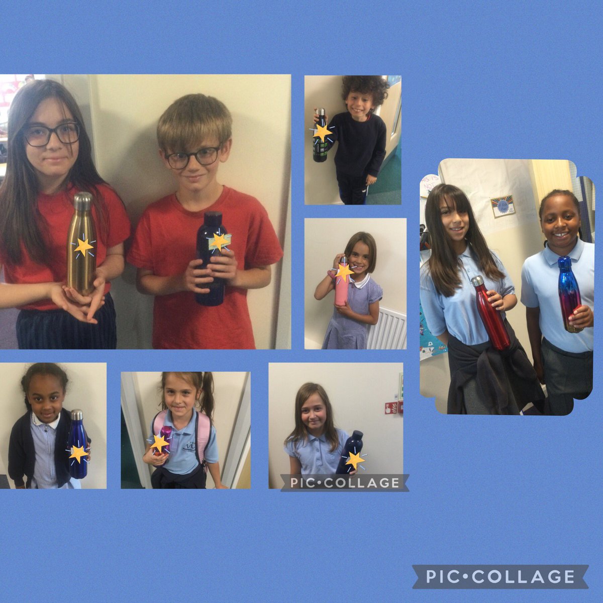 Congratulations to the winners of our Water aid raffle who won beautiful, stainless steel water bottles. 
Not only have they helped to raise money for Water aid, they’re also doing their bit for the environment by not adding plastic bottles to landfill.
<a href="/WoodySchool/">Woodmansterne</a> @GrowWoody