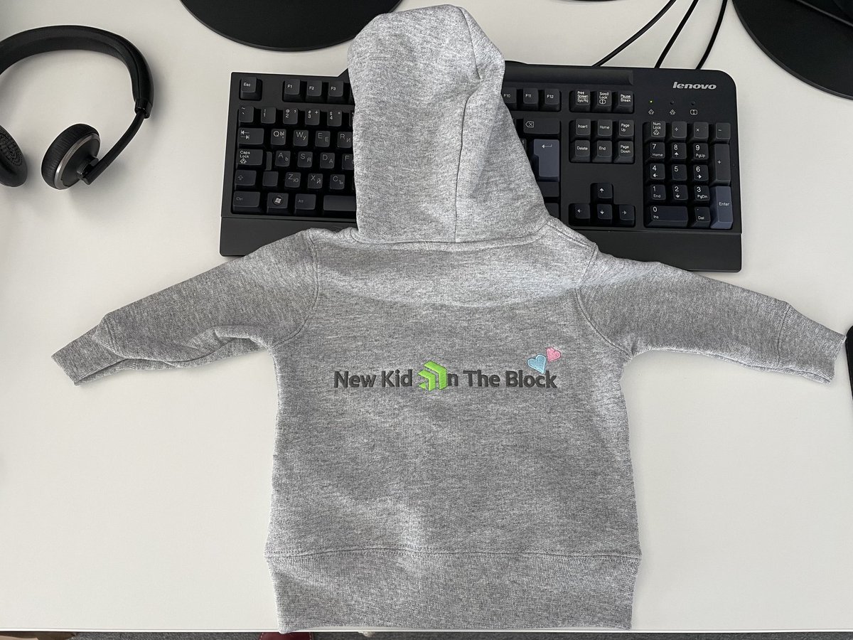 My colleagues ⁦<a href="/ProgressSW/">Progress Software</a>⁩ surprised me with a very cute present today. I melted when I saw my future baby's first piece of clothing 🥰 Thank you for being so considerate ⁦<a href="/JennOrtiz2/">Jennifer Ortiz</a>⁩ and team! I love it ❤️