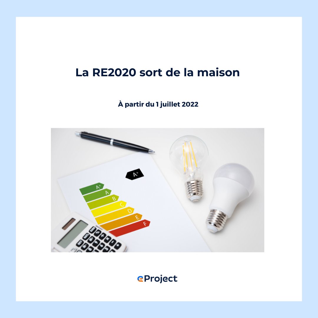 [Transition énergétique 💡]

Les permis de construire pour les immeubles de bureaux ou les bâtiments d'enseignement primaire ou secondaire seront demandés à partir du 1ᵉʳ juillet 2022. 

#BTP #RE2020