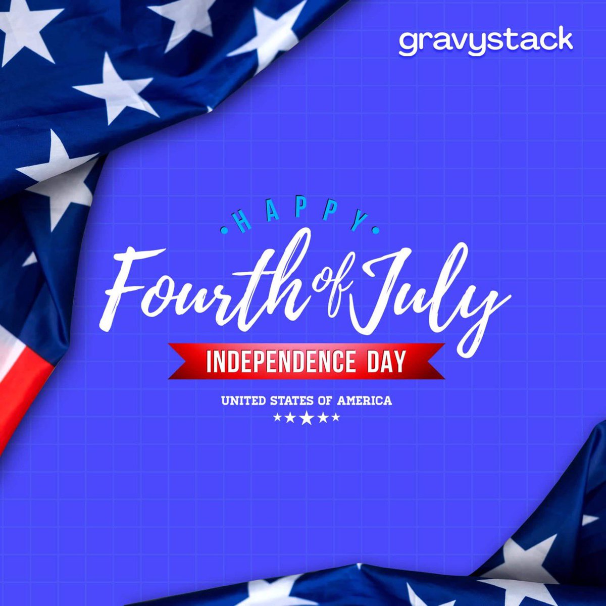GravyStack would like to wish everyone a happy 4th of July. We hope you enjoy this day of independence with family and friends! #IndependenceDay