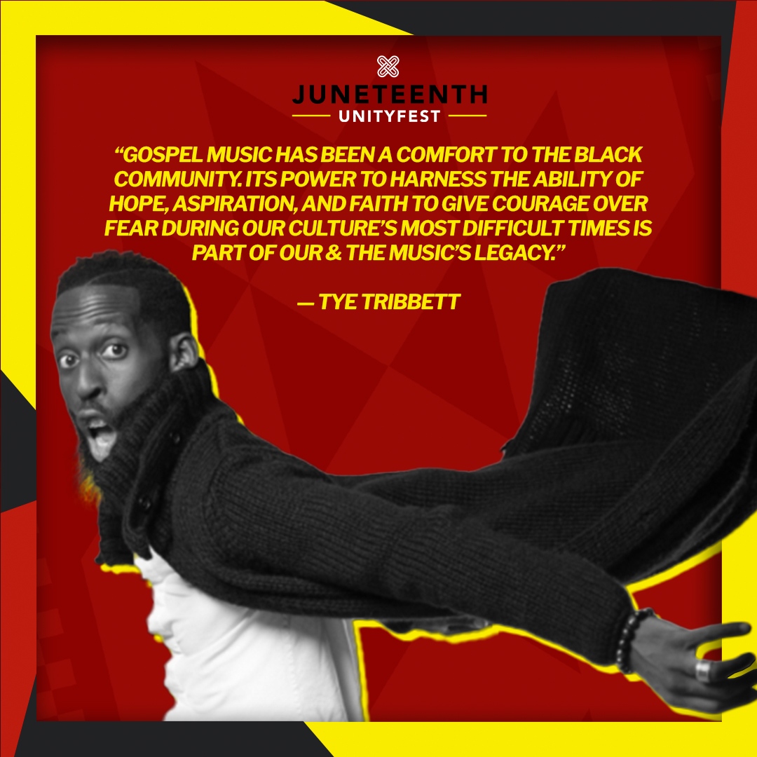 JuneteenthUnity's tweet photo. "Gospel music has been a comfort to the Black Community."- Juneteenth Unityfest 2022 Headliner @tyetribbett ππΏππΏ
.
.
.
#tyetribbett #juneteenth #juneteenthunityfest #rrf #community #nonprofit #gospelmusic https://t.co/xA48MMuK5G