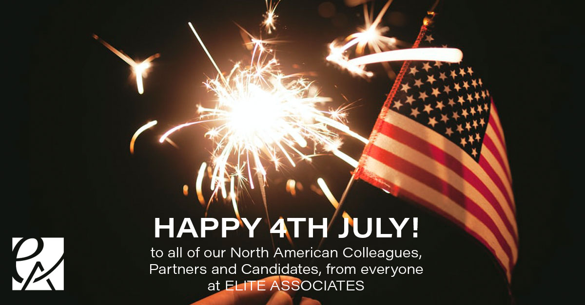 EliteAssociate's tweet image. Happy Fourth of July!

We wish all of our North American Colleagues, Partners and Candidates a prosperous and peaceful day.

From all of us here at Elite Associates.
#fourthofjuly #celebration #northamerica #usa #4thofjuly