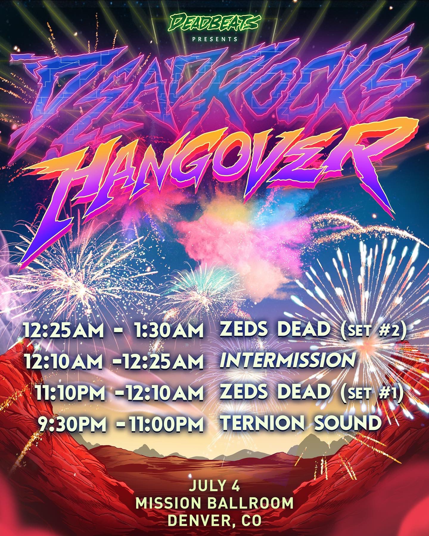 洋楽 DEADBEATZ Hangover No. 7 HANGOVER #7 DEADBEATZ live