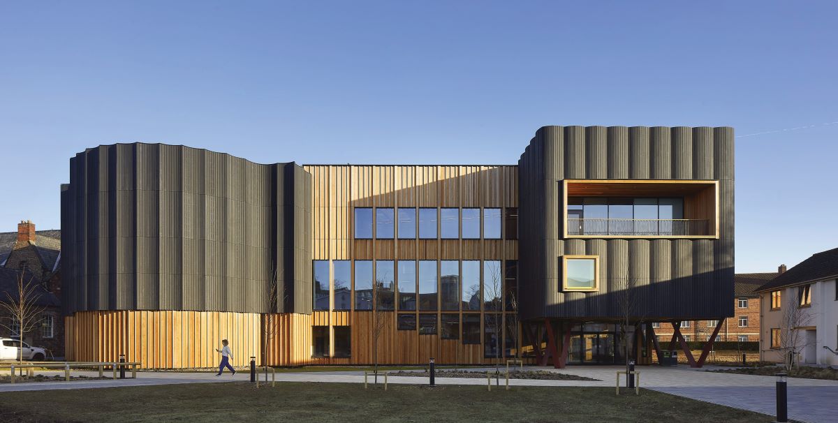 There are two winners in the Community/Education category: @YorkStJohn's Creative Centre designed by @TateAndCo_ and built by @kierconstruct, and The Harriet Centre @YorkCemetery by @PPIYLimited