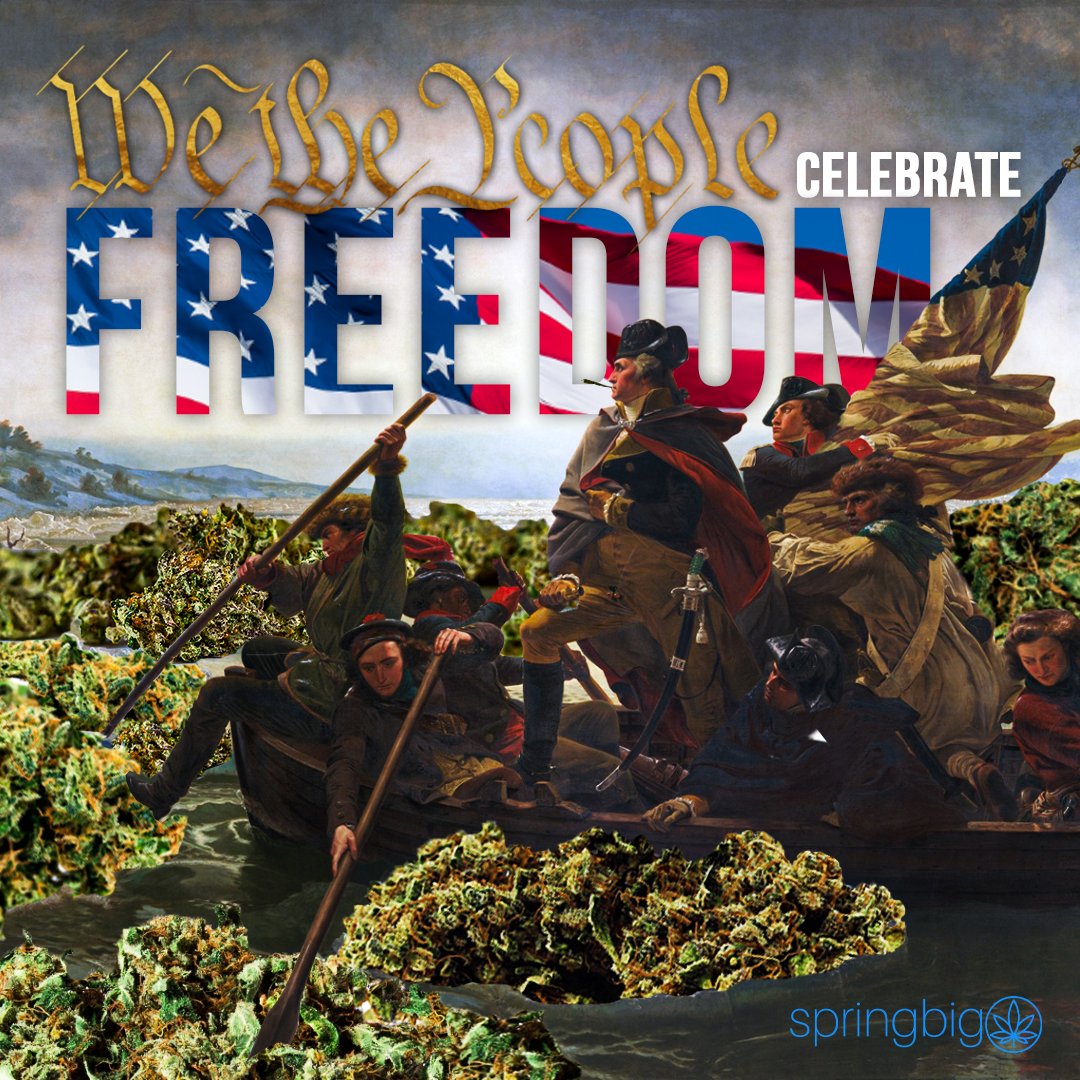 SpringBIG's tweet image. We the people of #springbig would like to wish you all a HAPPY INDEPENDENCE DAY!! 🇺🇸🗽🎆

#independenceday #hbdamerica #cannabis #freedom #4thofjuly #cannabiscommunity