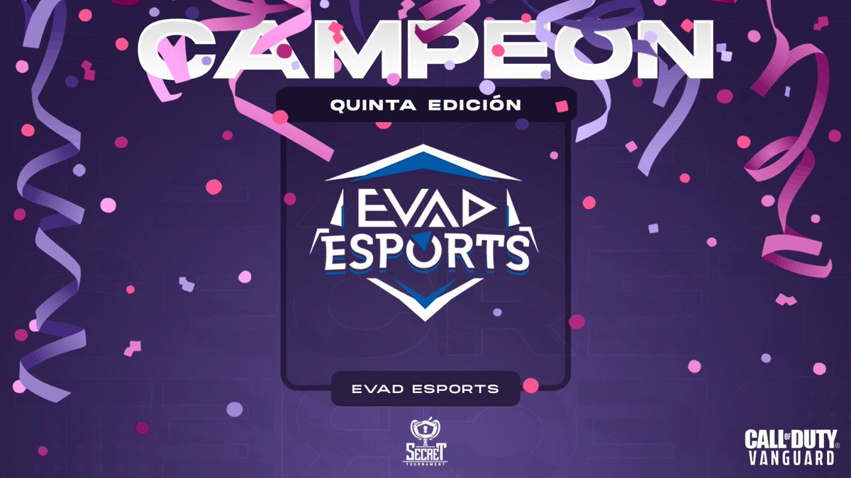 SecreTournament's tweet photo. #SecretCODLeague #Vanguard
🇪🇸 @EsportsEVAD, consigue coronarse CAMPEONES de esta 5a edición, llevándose tanto el Kick-Off como la Gran Final.
👤 @Sorwaree
👤 @Stirpeeh
👤 @Zapihh
👤 @Dantun9
¡Habéis jugado espectacular! 👏 https://t.co/umOnqAK5pZ
