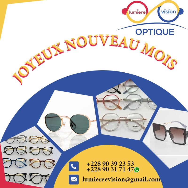 EcommerceTg's tweet photo. "Optique Lumière Vision" offre des bons de réduction sur les verres médicaux et de protection "Blue Cut".
Siège : Lomé Avénou à coté de la pharmacie de la Cité | 90 31 71 47 |
optiquelumièrevision@gmail.com
#EcommerceWeekInTogo #TogoPride #madeintogo #228Events https://t.co/9caEUwTZ54