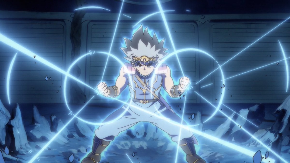 Herms98's tweet photo. Dragon Quest: The Adventure of Dai ep.84: more good stuff with Dai and Leona, plus Dai and Baran. The twin dragon crests is a cool and logical development, and the whole episode looks very sharp. I just kinda wish the enemy was better. 4.25/5 #DragonQuest #ep84 https://t.co/AL43zKj2Hi