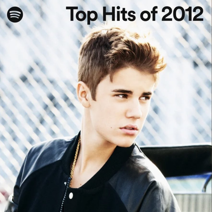 Justin Bieber Crew on Twitter: "Justin Bieber is the cover of Spotify's “Top Hits of 2012” It features songs like: Boyfriend, As As You Me &amp; All Around The