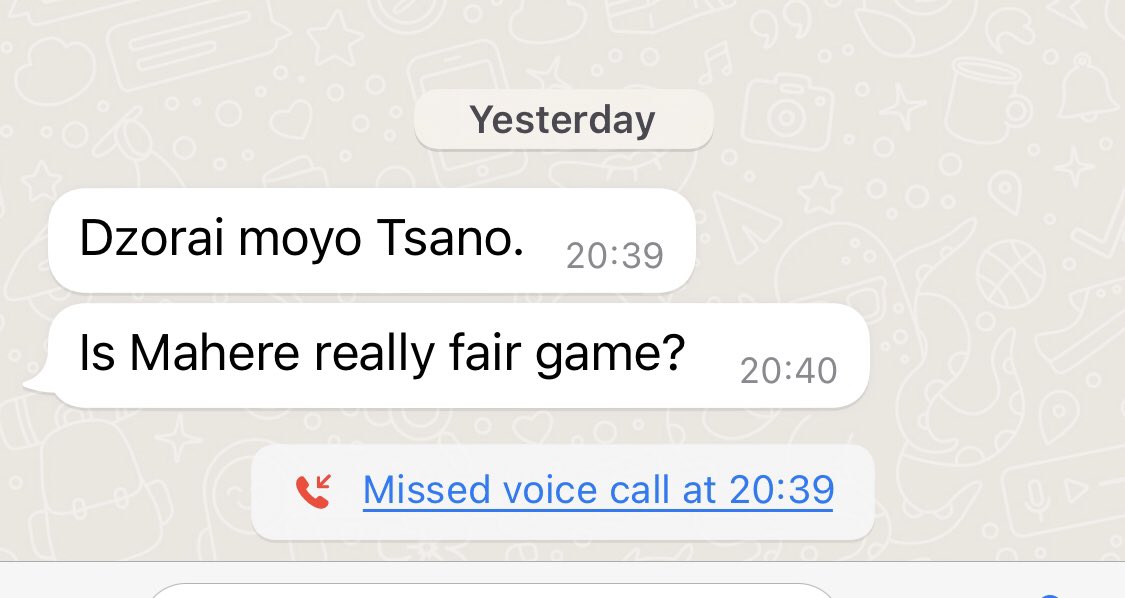 EdmundKudzayi's tweet photo. Don’t presume you are a law unto yourself or even the law itself. The only reason I paused this morning is because someone I respect – who happens to be a close friend of yours – sent me the attached message, after which we engaged over the phone. Nothing less, nothing more. 1/2 https://t.co/hQhZbP9SDF