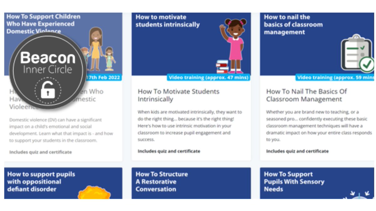beaconsupport's tweet photo. 🤔 Want to win a FREE one month subscription to our Inner Circle?  Including access to 40 different training videos that focus on all aspects of #SEMH #behaviour?

TO ENTER: ( Twitter only) 
🔁Retweet this post
❤️Like 
😁tag 3 friends 

Closes 11th July 2022

 #edutwitter https://t.co/gtd2cpIKzW