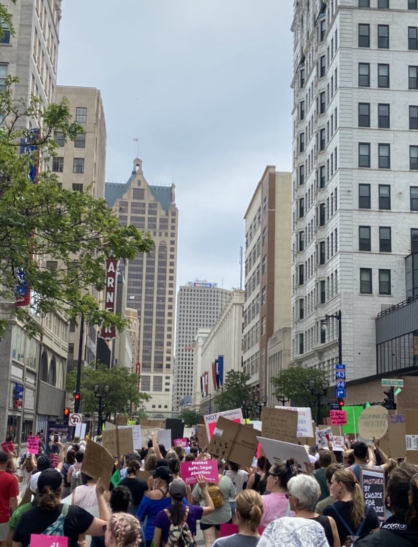 The Milwaukee Alliance march southbound on Wisconsin Ave