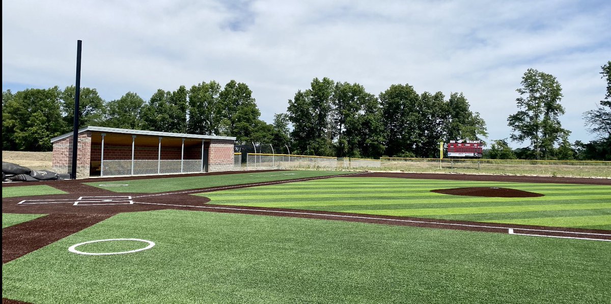 BigWalnutBASE's tweet photo. Christmas in July! Our new ⚾️ field is looking good and coming along! https://t.co/s9rAU6AmX9
