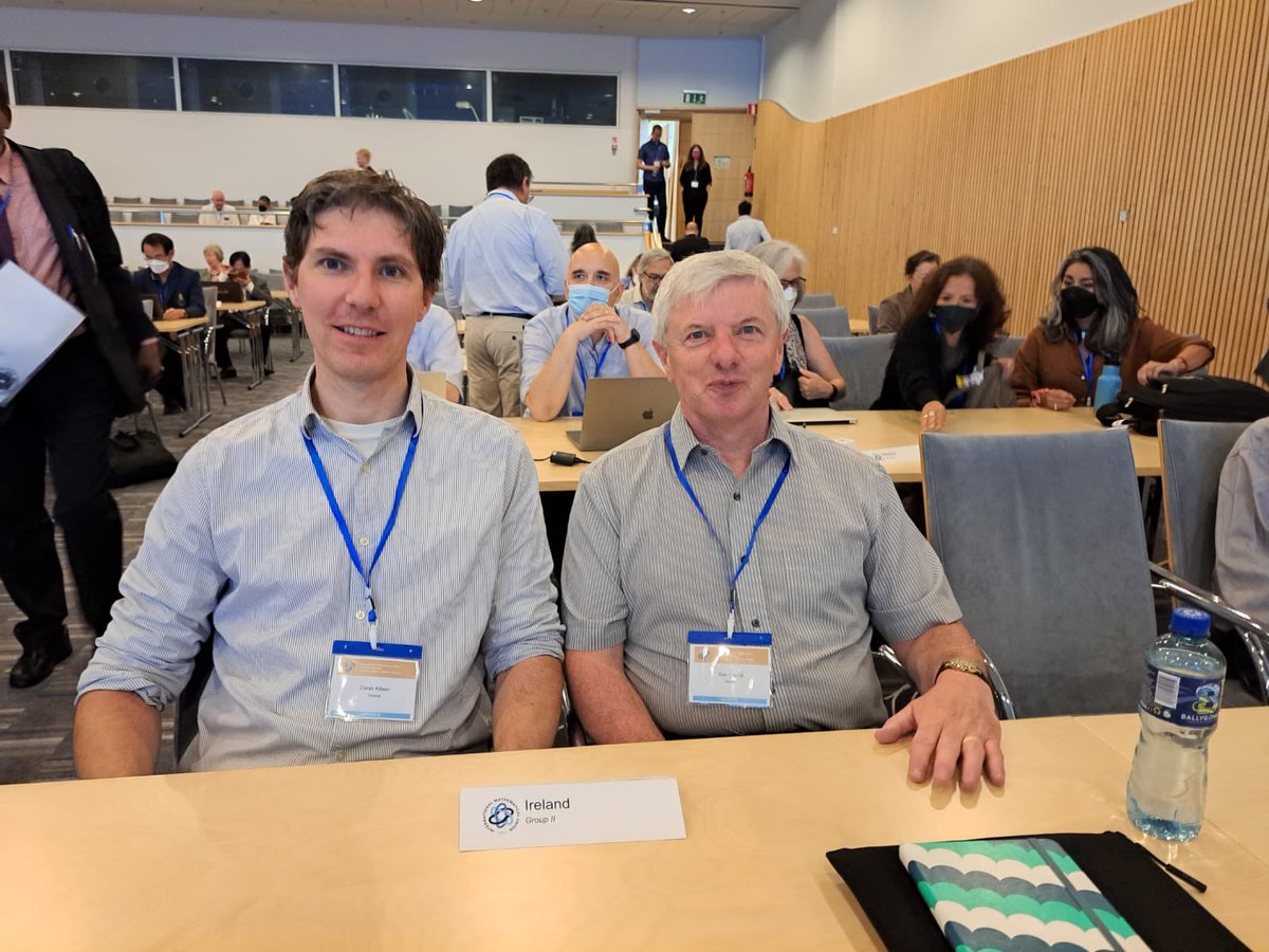 The Ireland delegation at the General Assembly of the International Mathematical Union. Derek Kitson (Secretary) and Tom Carroll (President). Helsinki, 3-4 July. https://t.co/VUTCIEiYcx