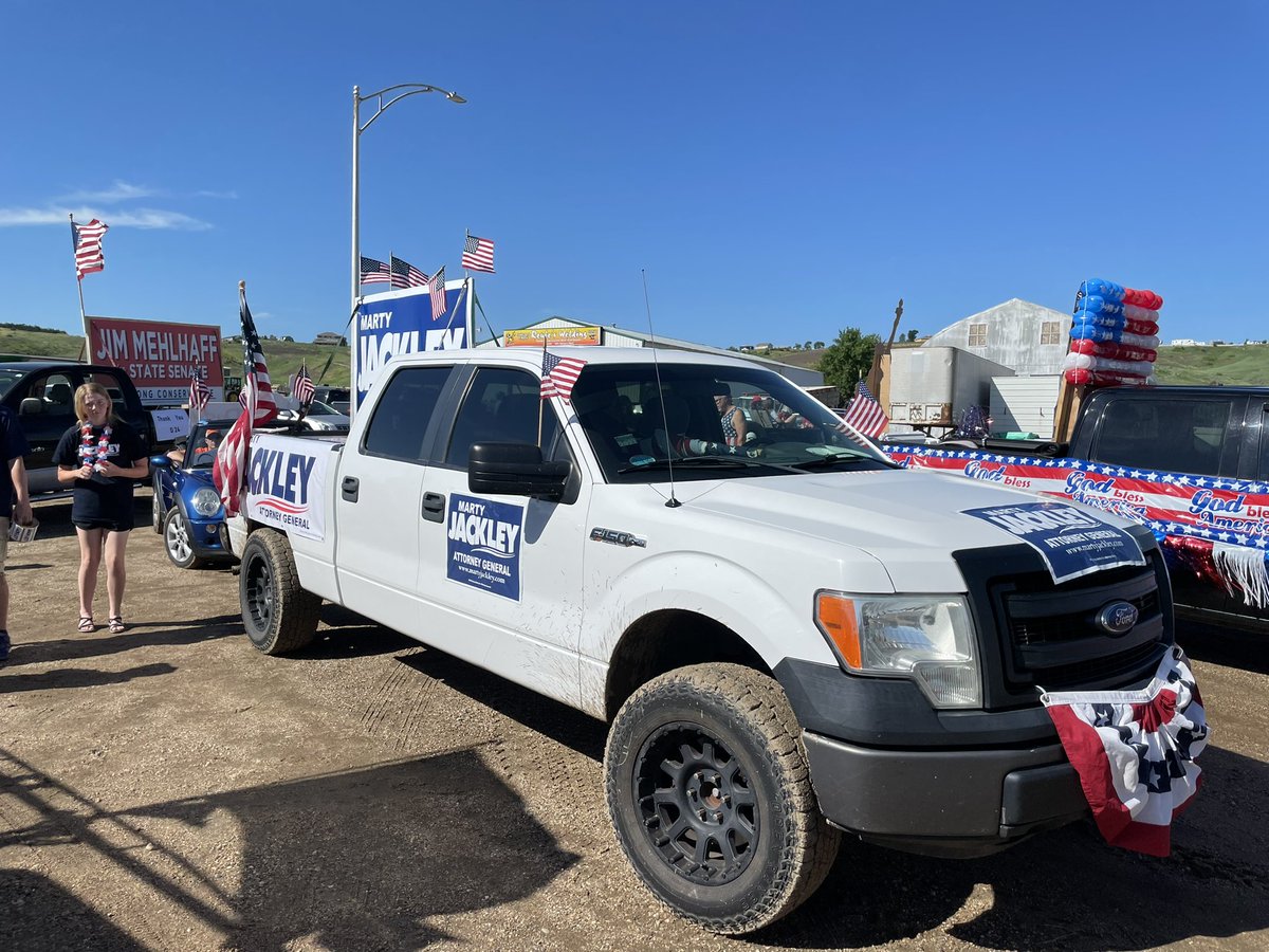 #TeamJackley had a great time at the Fort Pierre Fourth of July parade today!